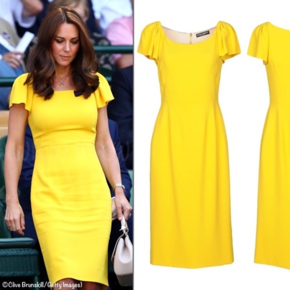 Dolce & Gabbana Dresses & Skirts - Dolce & Gabbana yellow Resort collection dress ASO Kate Middleton